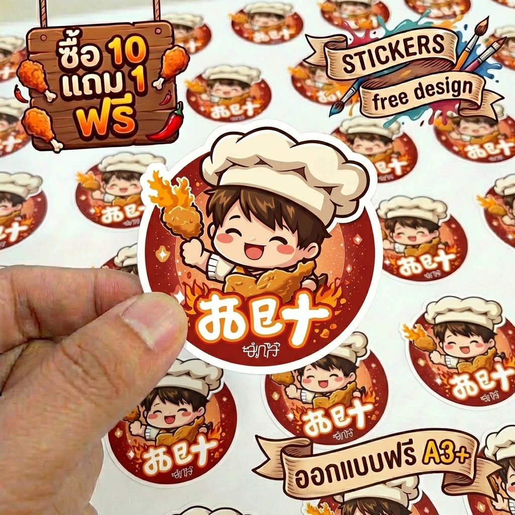 ภาพสติกเกอร์ฉลากสินค้าคุณภาพสูง Shark Sticker